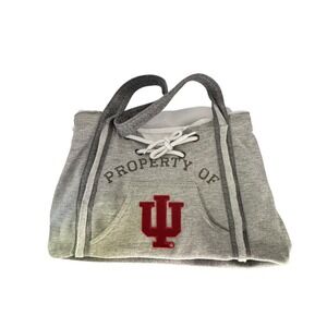 Indiana University Hoosiers Gray Purse College Gift Shoulder Bag 10x 15